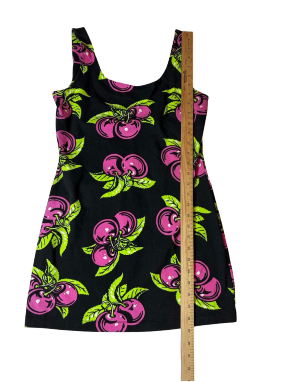 Rare Y2K Betsey Johnson Punk Label Archive Cherry Print Mini Dress - Picture 4 of 9